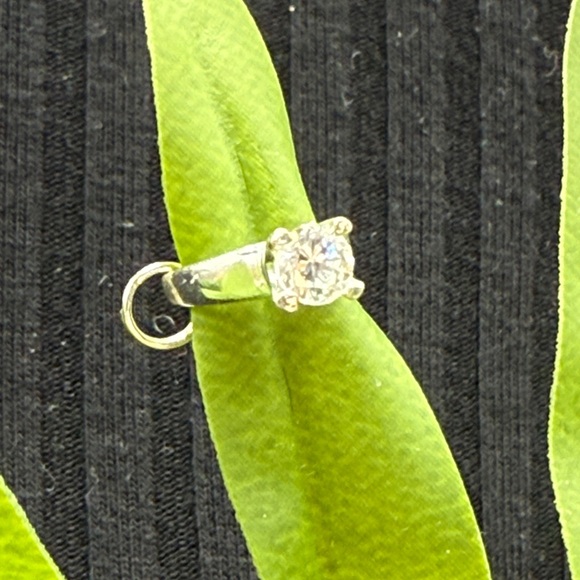 ⭐️Sterling silver cubic zirconia charm engagement ring charm - Picture 2 of 11